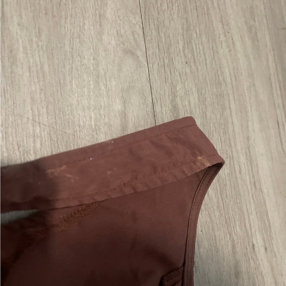 Brown Halter Neck Women's Top - Picture 3 of 3